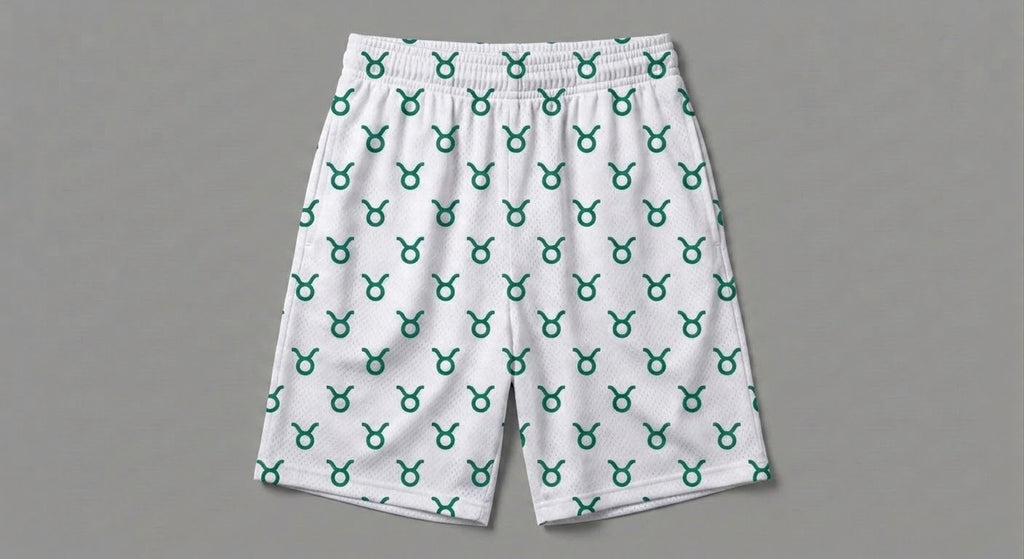 Zodiac Print Basketball Shorts
