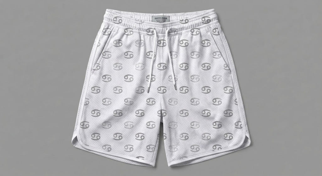 Zodiac Print Basketball Shorts