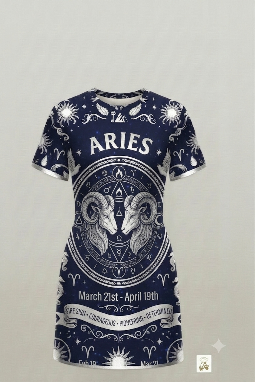 Silver Zodiac Sign Dress