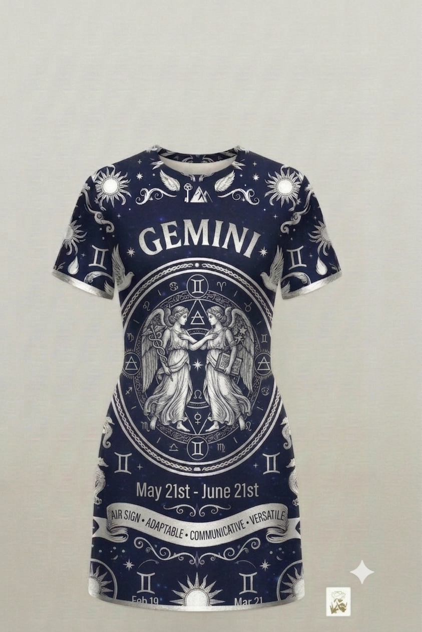 Silver Zodiac Sign Dress