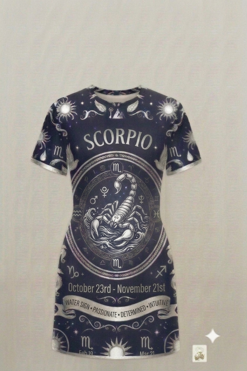 Silver Zodiac Sign Dress