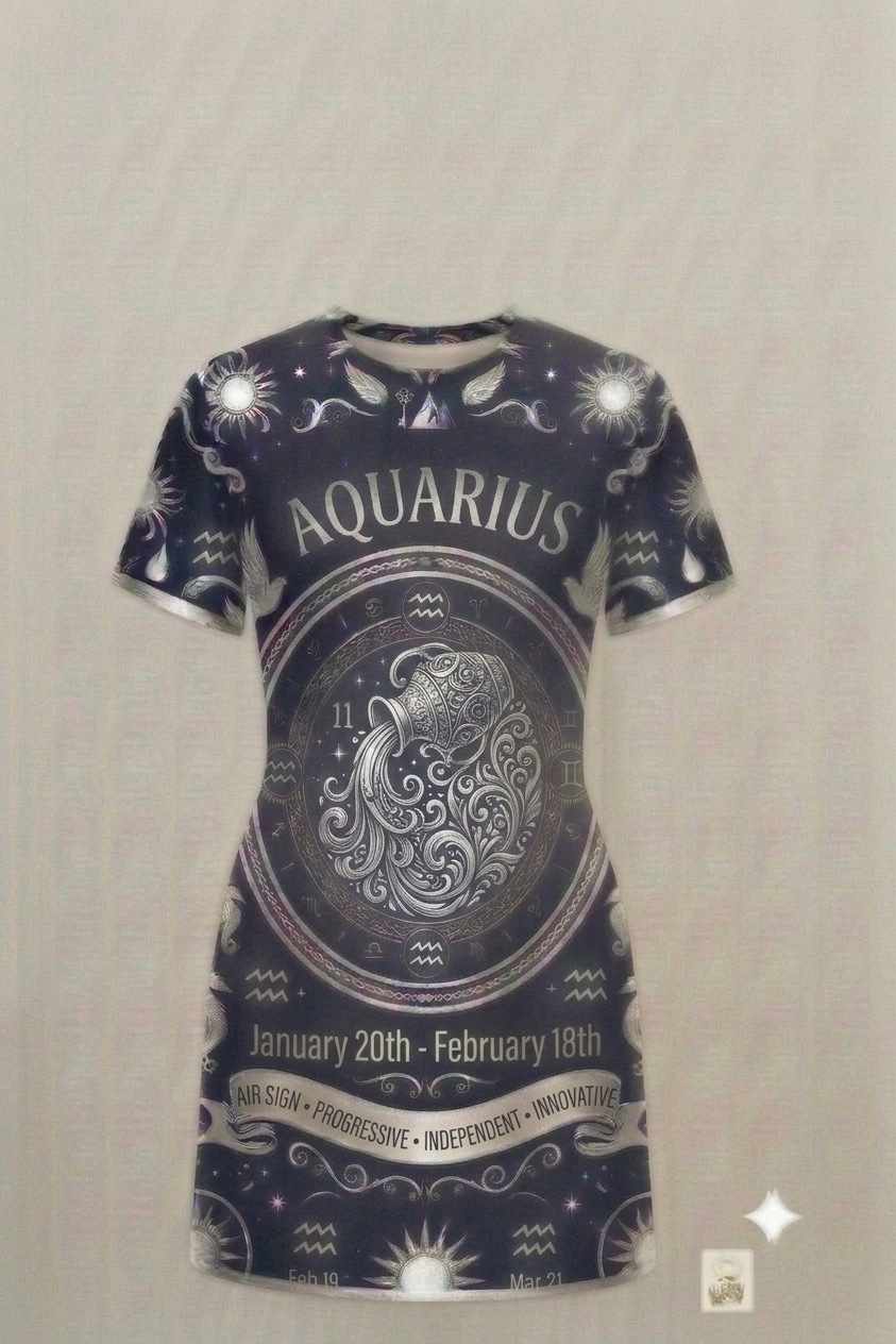 Silver Zodiac Sign Dress